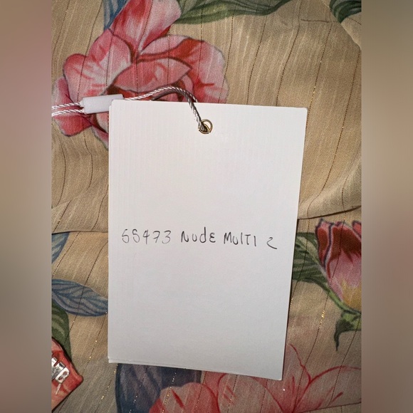 NWT MAC DUGGAL 2 PCS SET TOP AND SKIRT FLORAL CHIFFON DRESS RUFFLE FLOWY MINI - Picture 6 of 6